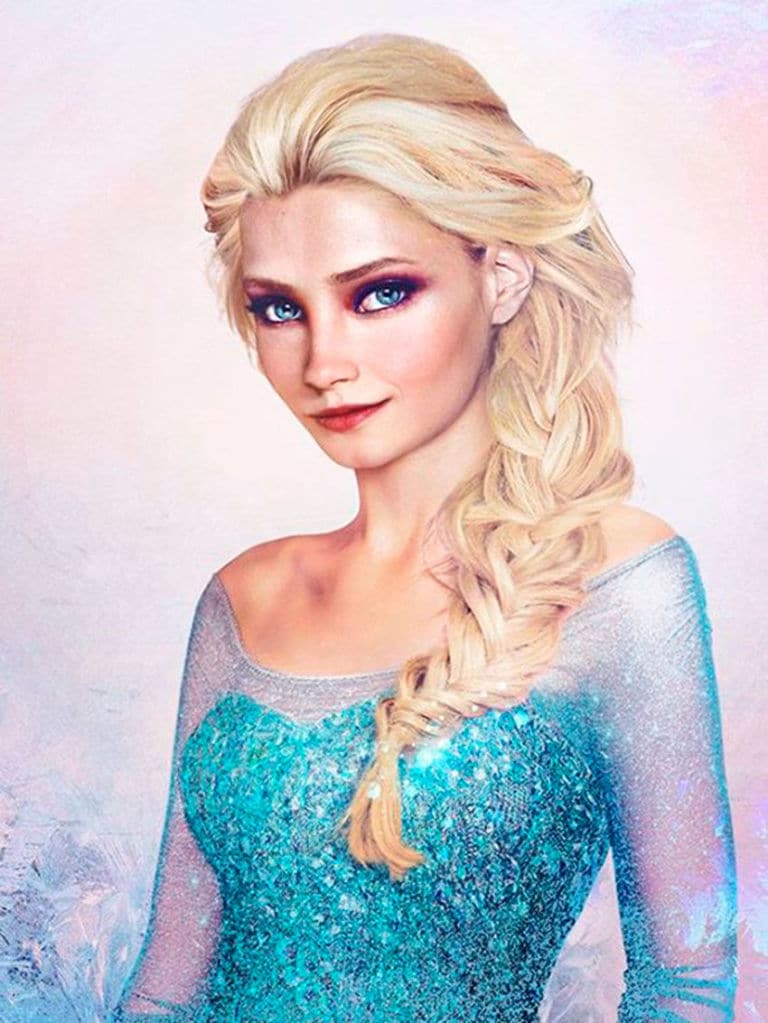 Elsa from Frozen in real life