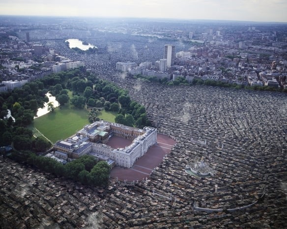 london futures buckingham palace shanty town c dmj rg