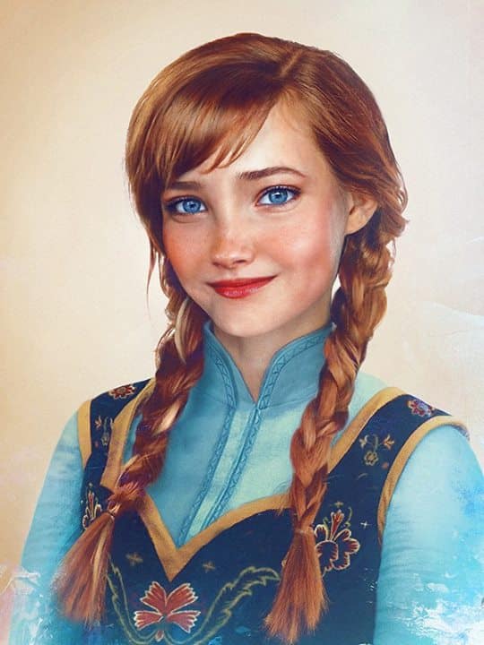 Anna from Frozen in real life