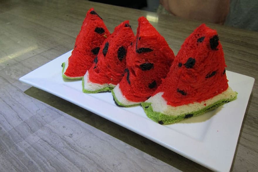 square watermelon bread jimmys bakery taiwan 2