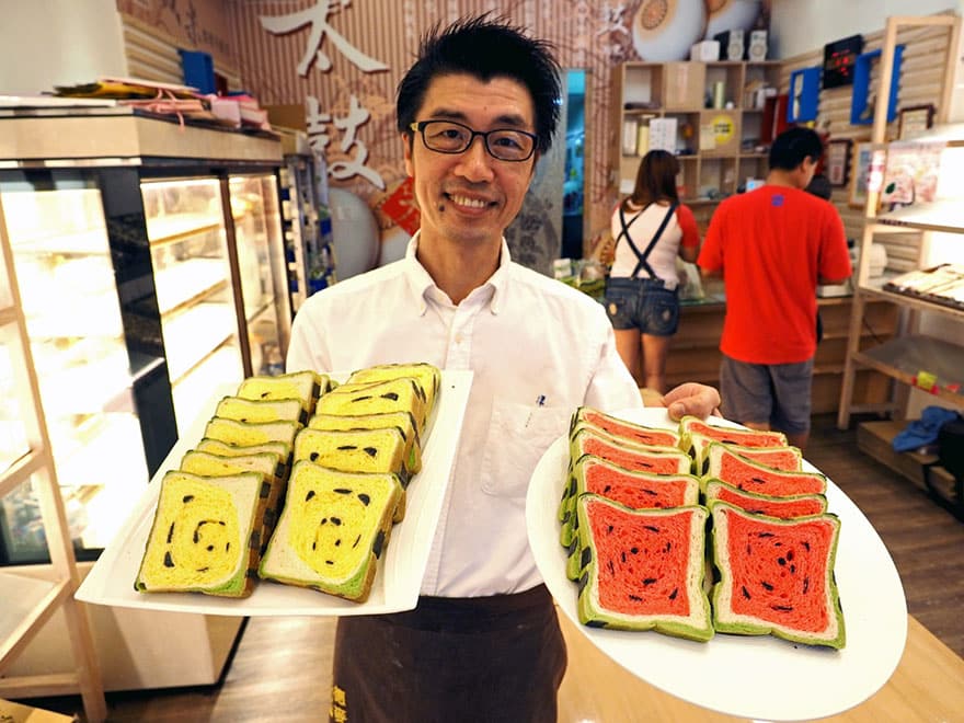 square watermelon bread jimmys bakery taiwan 4
