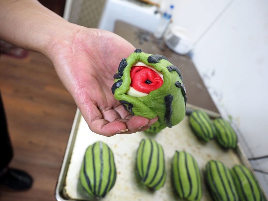 square watermelon bread jimmys bakery taiwan 5