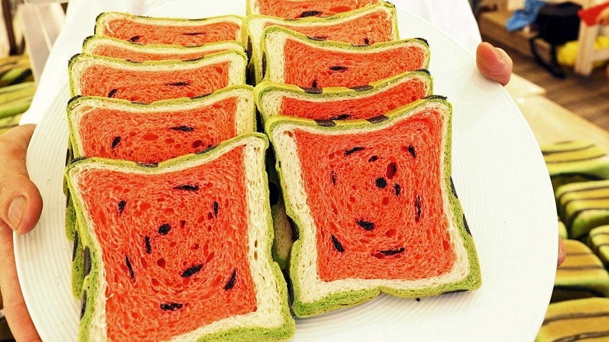 square watermelon bread jimmys bakery taiwan 9