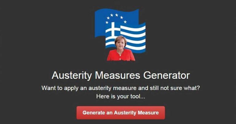 H εφαρμογή που σου επιτρέπει να φτιάξει κι εσύ ένα μνημόνιο (με πιτόγυρα, Μέρκελ και Ζωή Κωνσταντοπούλου)