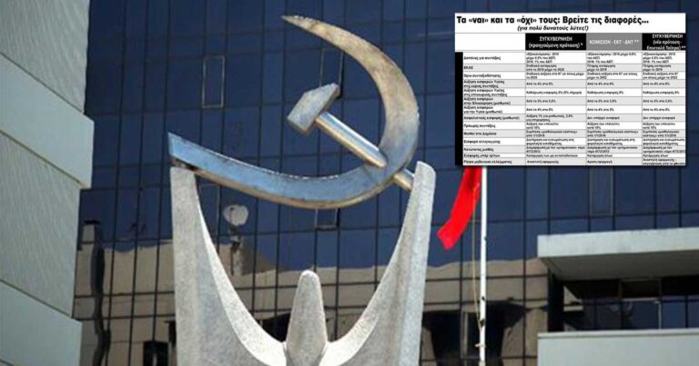 Ο Ριζοσπάστης συγκρίνει σε έναν πίνακα τις προτάσεις Γιούνκερ και Τσίπρα