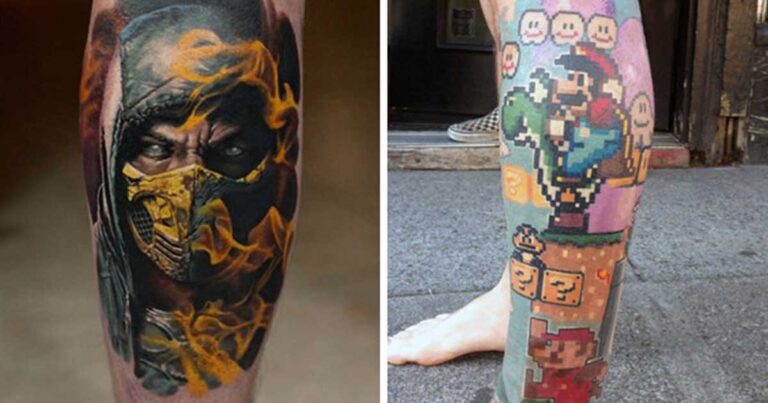 26 τατουάζ ατόμων που λατρεύουν τα ηλεκτρονικά παιχνίδια
