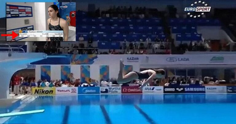 H αθλήτρια καταδύσεων που εισέπραξε μόνο μηδενικά.