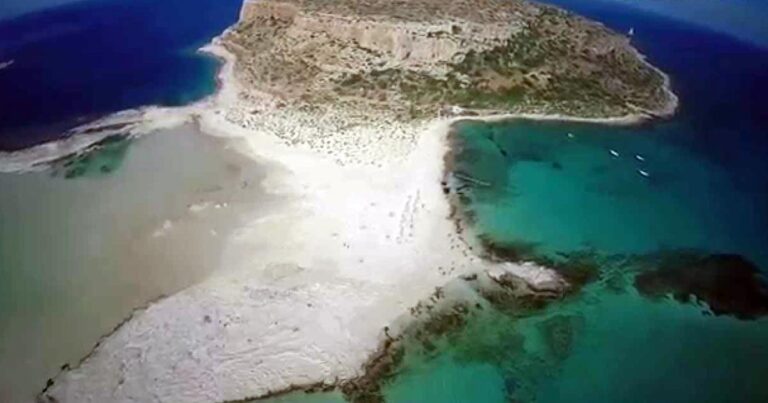 Η μαγευτική παραλία του Μπάλου από ψηλά ὀπως δεν την έχετε ξαναδεί!