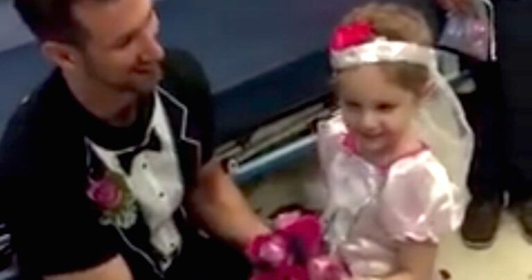 Το προσωπικό του νοσοκομείου χάρισε σε μια 4χρονη τον γάμο των ονείρων της!