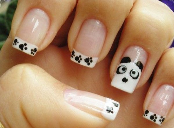 64-Panda-French-Manicure