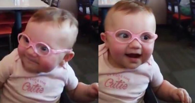 Μικρό κοριτσάκι βλέπει καθαρά τους γονείς της για πρώτη φορά και η ευτυχία της είναι απερίγραπτη!