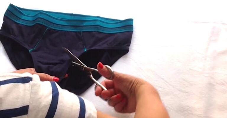 Πώς να φτιάξετε ένα γυναικείο αθλητικό μπουστάκι κόβοντας ένα ανδρικό εσώρουχο
