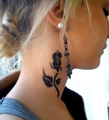 black rose tattoos for girls