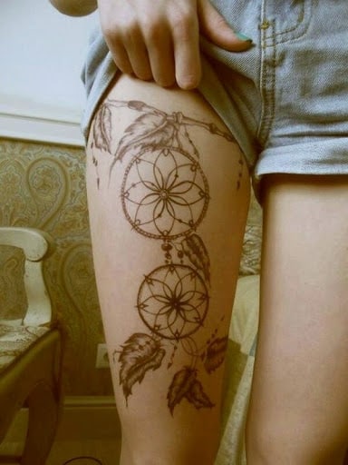 dreamcatcher tattoos for girls