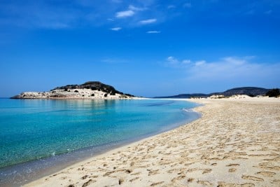 The incredible Simos beach in Elafonissos island, Greece