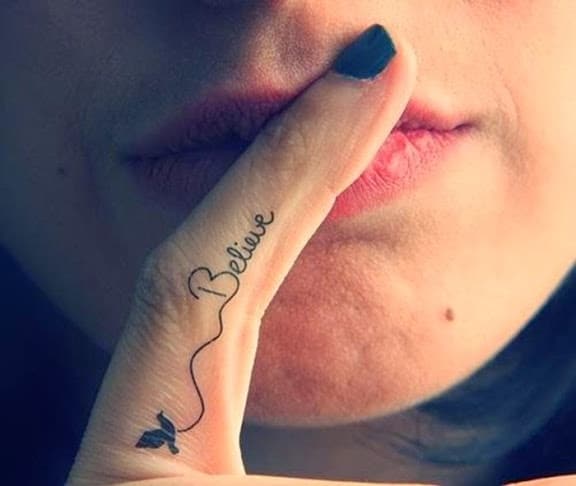 finger tattoos for girls