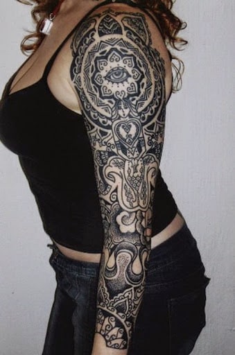 full sleeve tattoos for girls