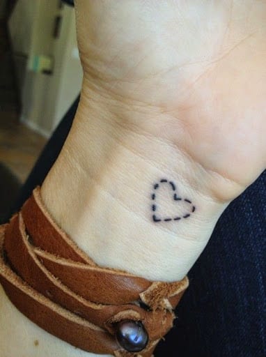 heart tattoos for girls