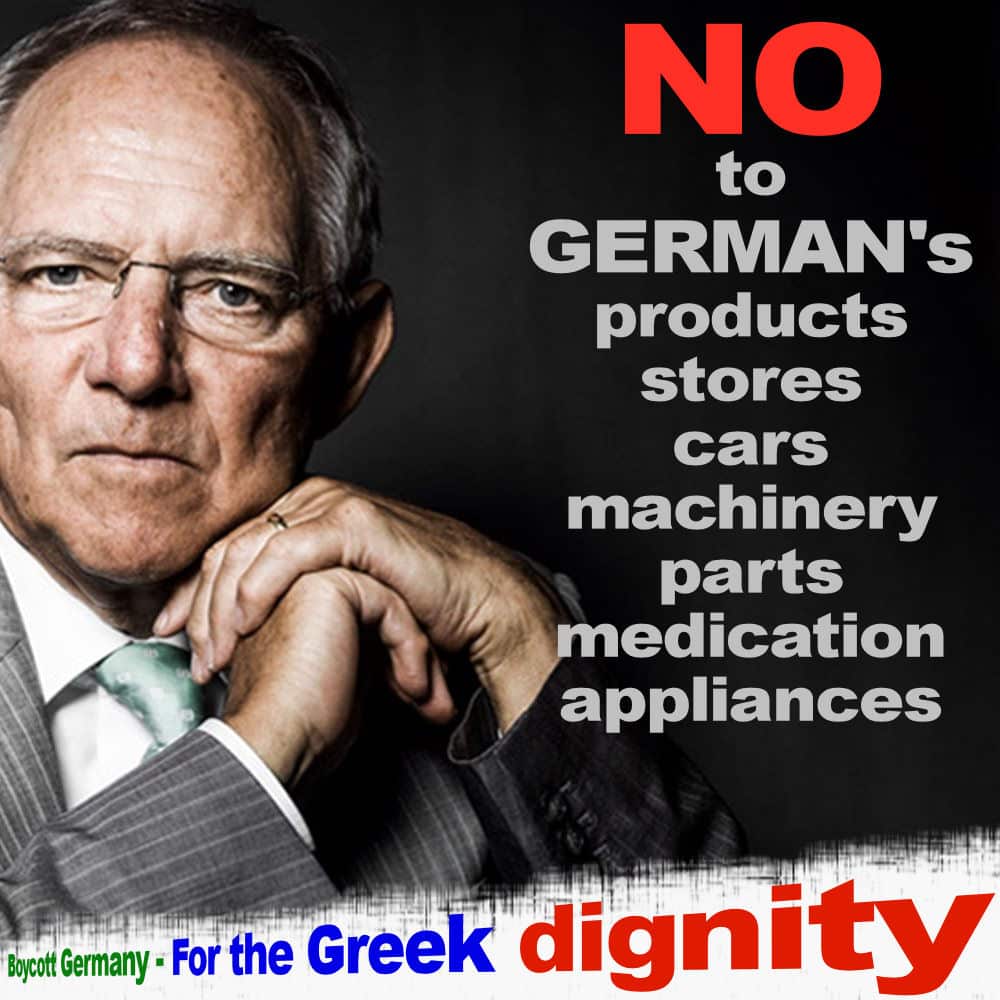 NO - BOYCOTT GERMAN