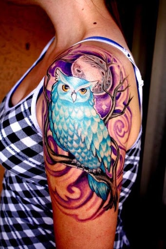 owl tattoos for girls