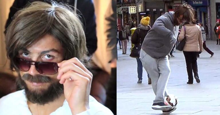 O Ρονάλντο ντύθηκε άστεγος και βγήκε στους δρόμους με μια μπάλα!