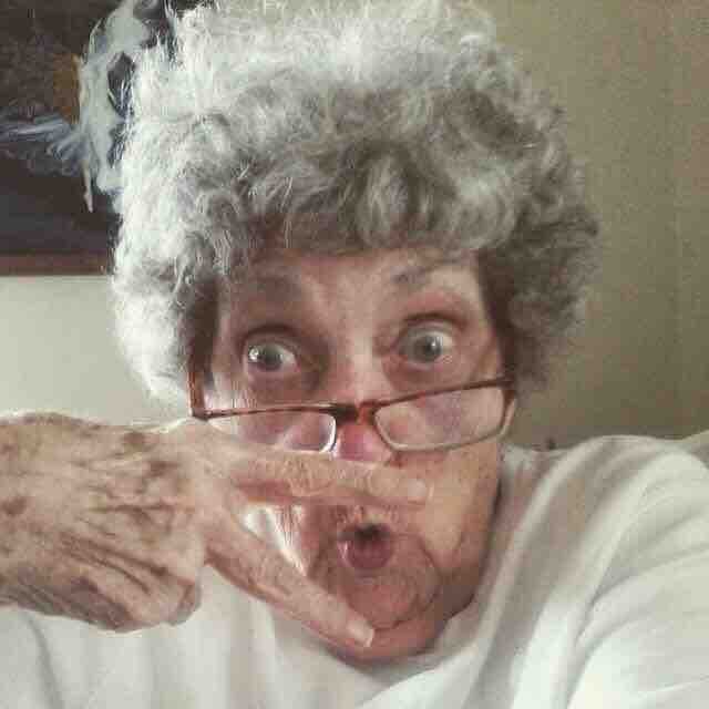My best friend's grandma (83 years old) made herself a profile in Facebook today. This is her profile picture. - Imgur