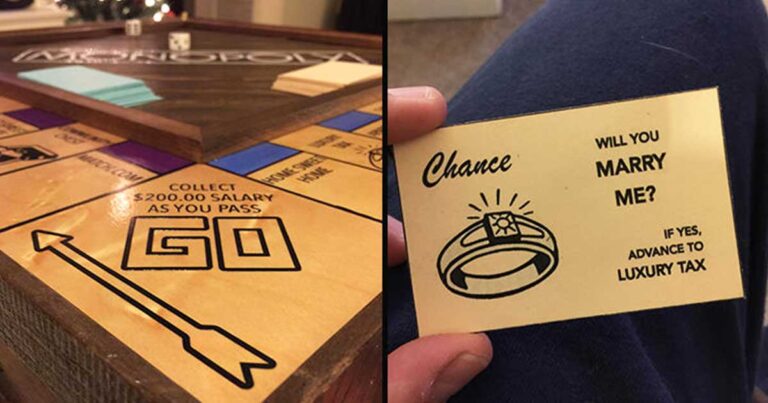 Η πιο πρωτότυπη πρόταση γάμου που έχει γίνει! Έφτιαξε μια ξύλινη Μονόπολη για να τη ζητήσει σε γάμο!