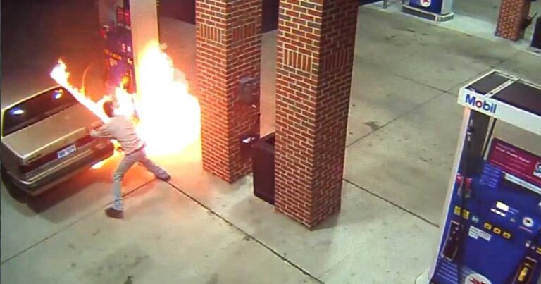 Έβαλε φωτιά σε βενζινάδικο επειδή προσπάθησε να σκοτώσει μια αράχνη με αναπτήρα!