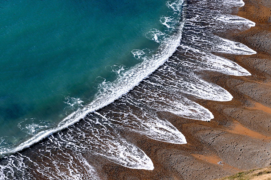 beach cusps sand patterns waves 1