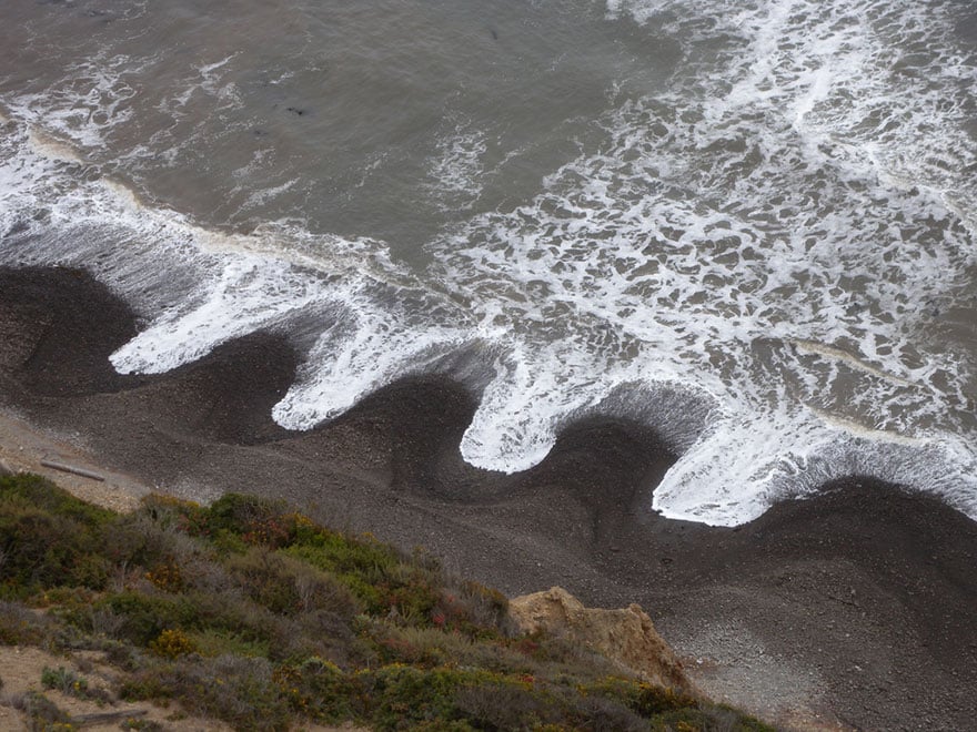 beach cusps sand patterns waves 2