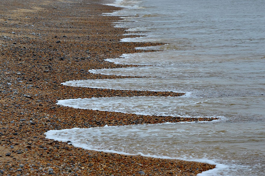 beach cusps sand patterns waves 21