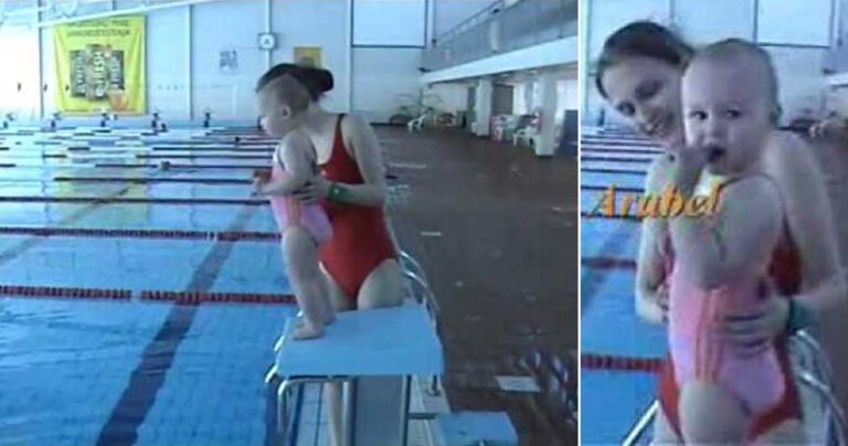 Είναι μόλις 21 μηνών κι όμως κολυμπάει σαν δελφινάκι!