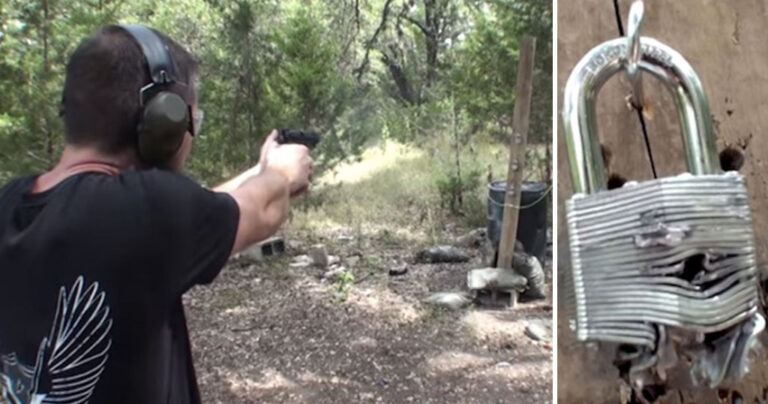 Ένα λουκέτο δεν ανοίγει ρίχνοντας με το όπλο μια σφαίρα. Δείτε την απόδειξη στο βίντεο.