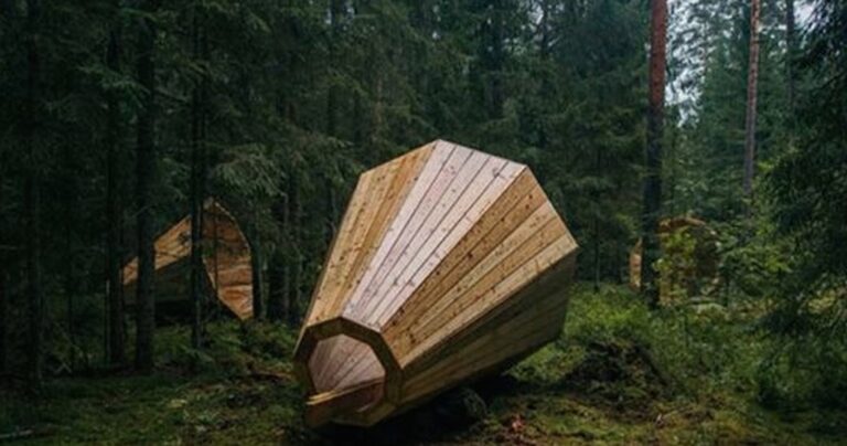 Φοιτητές κατασκεύασαν τεράστια ξύλινα μεγάφωνα σε δάσος της Εσθονίας!