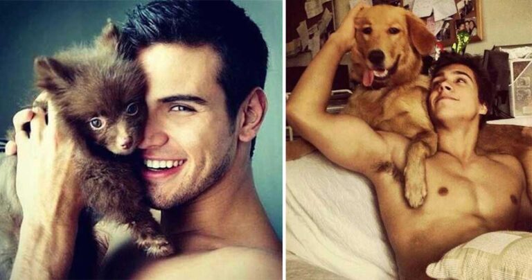 25 άντρες αγκαλιά με σκύλους, ένας συνδυασμός που καμία γυναίκα δε μπορεί να αντισταθεί