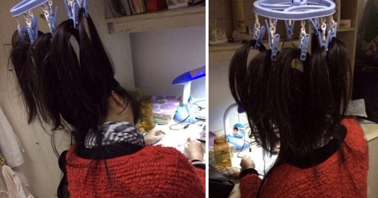 Φοιτήτριες δένουν τα μαλλιά τους στο ταβάνι για να μην κοιμηθούν!