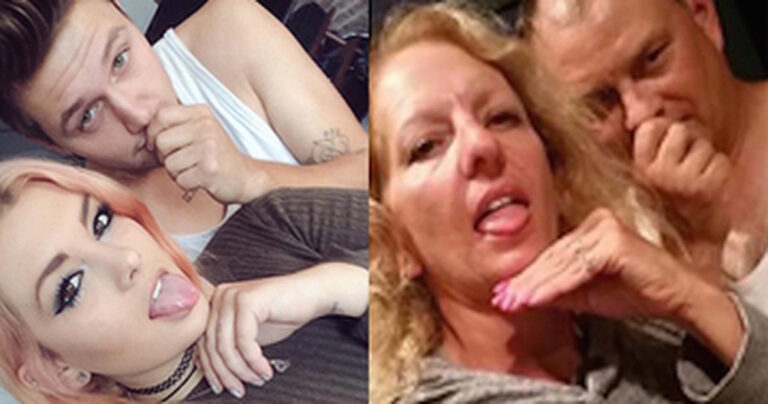 Οι γονείς αυτής της κοπέλας την κοροιδεύουν αντιγράφοντας τις σέλφι που βγάζει με το φίλο της!