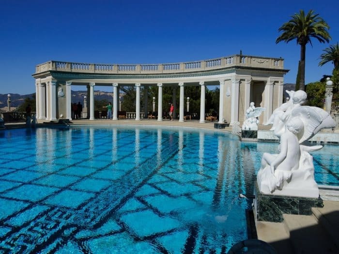 Η πισίνα του Ποσειδώνα στο Κάστρο Hearst San Simeon, Καλιφόρνια