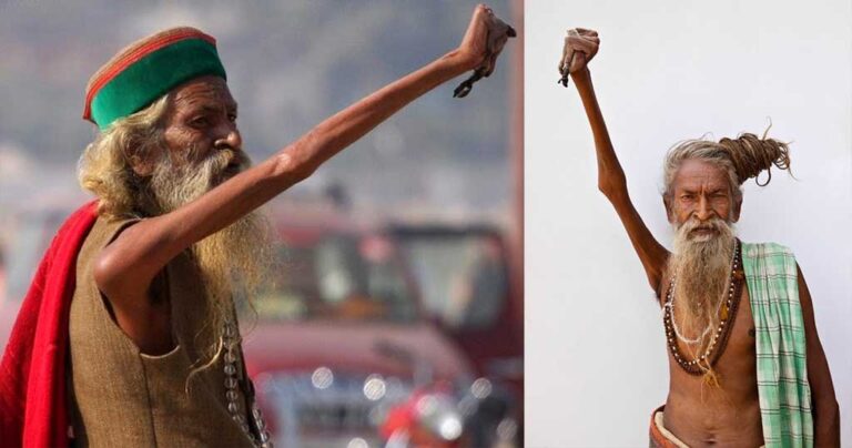 O άνδρας που δεν έχει κατεβάσει το δεξί του χέρι, εδώ και 42 χρόνια.