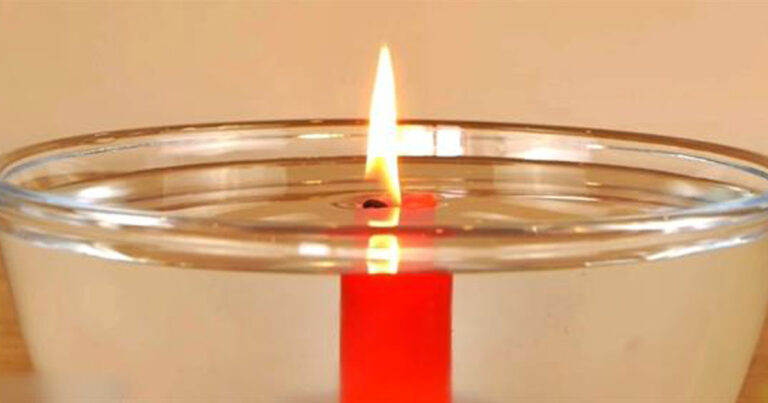 Πως μπορείτε να ανάψετε ένα κερί κάτω από το νερό;