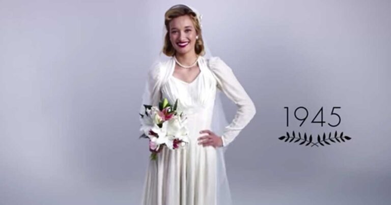 Η εξέλιξη του νυφικού από το 1910 μέχρι σήμερα.