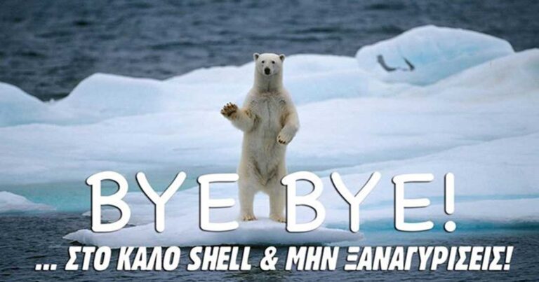 H Shell φεύγει από την Αλάσκα και οι πολικές αρκούδες της Greenpeace το γιορτάζουν