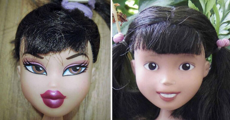 Ξεβάφει το πρόσωπο από 12 κούκλες με ασετόν και δημιουργεί κάτι απίστευτο!