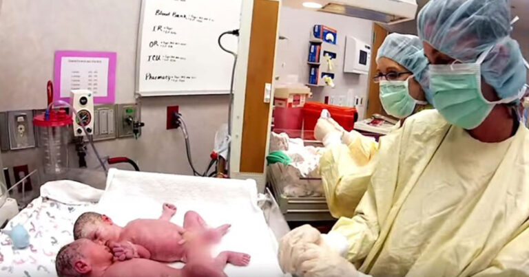 Αυτά τα δίδυμα μόλις γεννήθηκαν! Όταν όμως οι νοσοκόμες κάνουν αυτό, ο πατέρας τους τα χάνει…