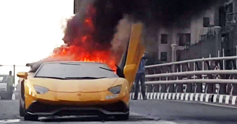Ζάμπλουτος ιδιοκτήτης καίει την Lamborghini του από το πολύ μαρσάρισμα.