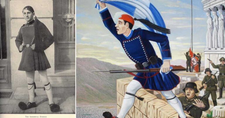 Ο αθάνατος Εύζωνας που προτίμησε να αuτοκτoνήσει παρά να παραδώσει τη σημαία στους Γερμανούς!