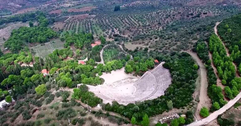 H Αρχαία Επίδαυρος σε ένα εκπληκτικό υψηλής ευκρίνειας βίντεο από ψηλά