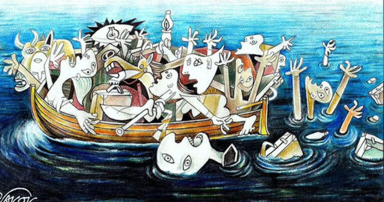 Η Γκουέρνικα των προσφύγων στη Μεσόγειο