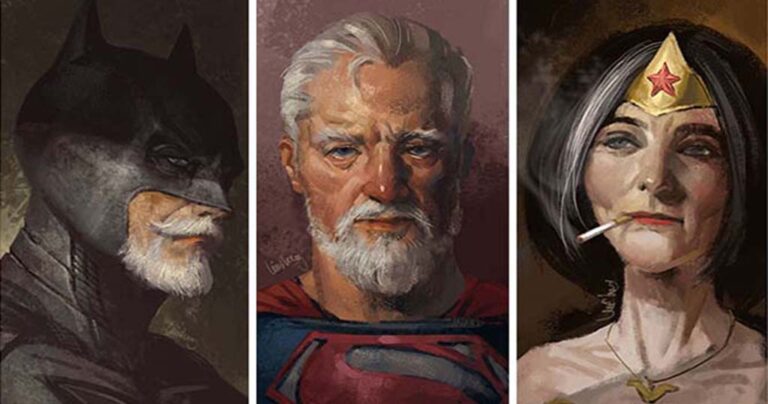 Πώς θα ήταν αγαπημένοι σούπερ ήρωες αν γερνούσαν κανονικά;
