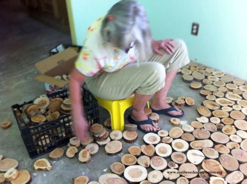 DIY-Old-Surface-Floor-Made-Into-a-Natural-Cordwood-Floor-1